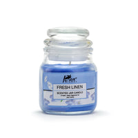 Jar Glass Candle With Lid – Fresh Linen (85g)