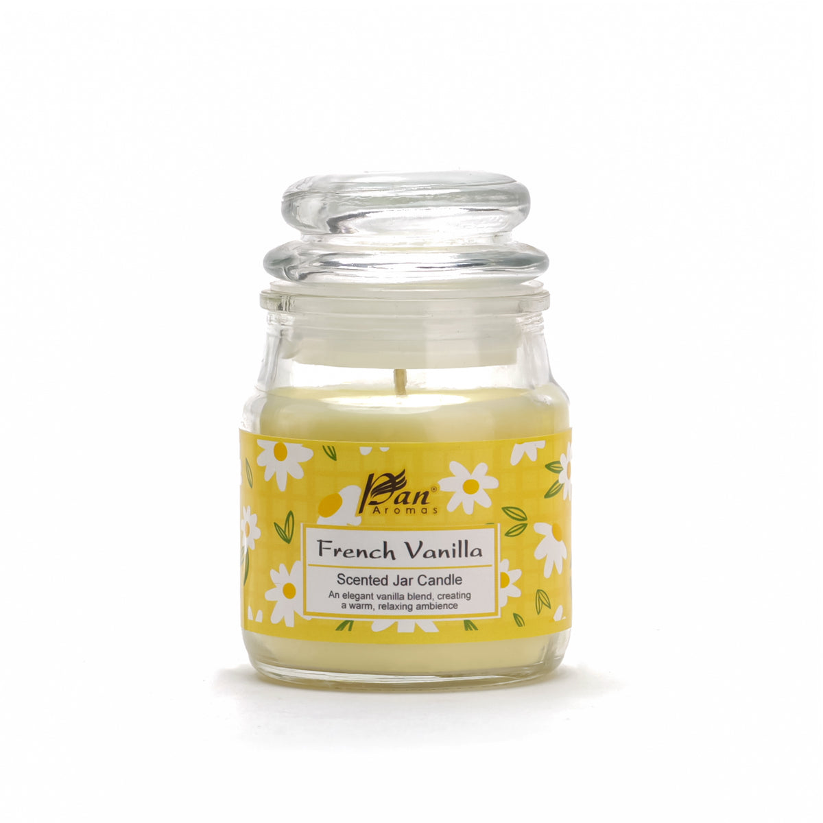 Jar Glass Candle With Lid – French Vanilla (85g)