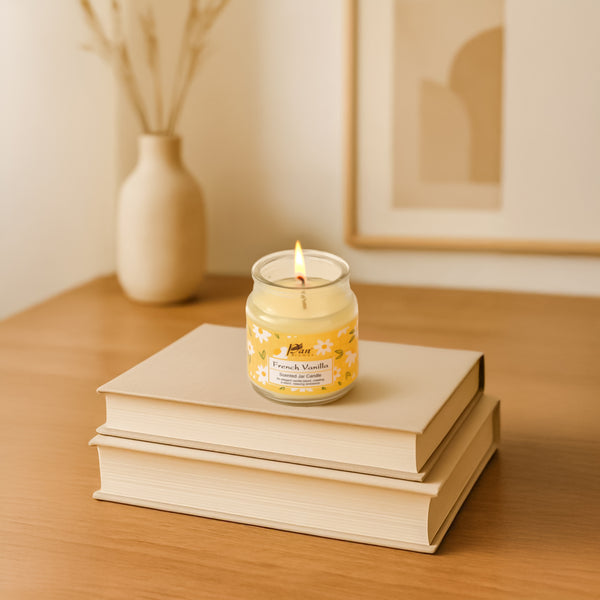 Jar Glass Candle With Lid – French Vanilla (85g)