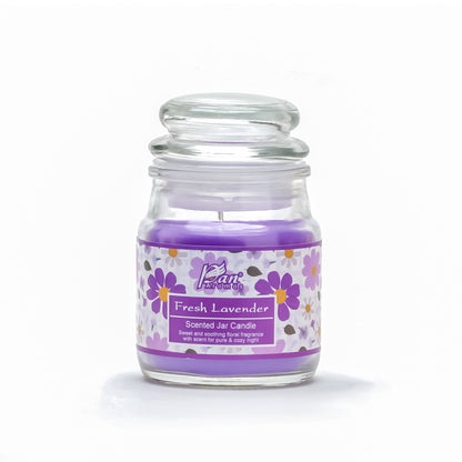 Jar Glass Candle With Lid – Fresh Lavender (85g)
