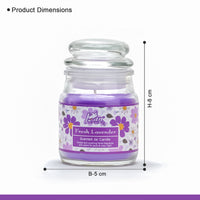 Jar Glass Candle With Lid – Fresh Lavender (85g)