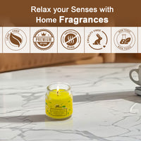 Jar Glass Candle With Lid – Lemon Grass (85g)