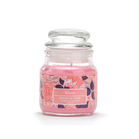 Jar Glass Candle With Lid– Rose (85g)