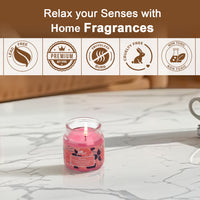 Jar Glass Candle With Lid– Rose (85g)