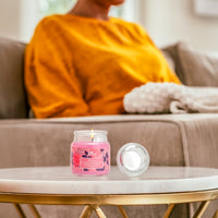 Jar Glass Candle With Lid– Rose (85g)
