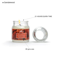 Jar Glass Candle With Lid– Sandalwood (85g)