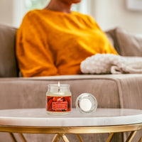Jar Glass Candle With Lid– Sandalwood (85g)