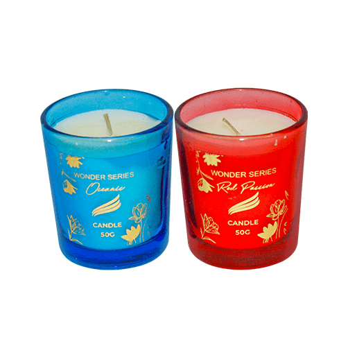 2-Pack Wonder Series Shot Glass candle - Red Passion/Oceanic