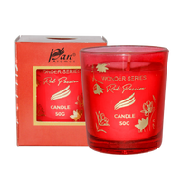 50gm Wonder Series Shot Glass Candle - Red Passion