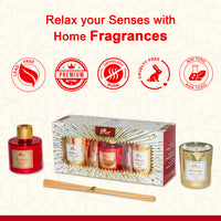 Moments Reed Diffuser & Candle Gift Set - Golden Amber Fragrance
