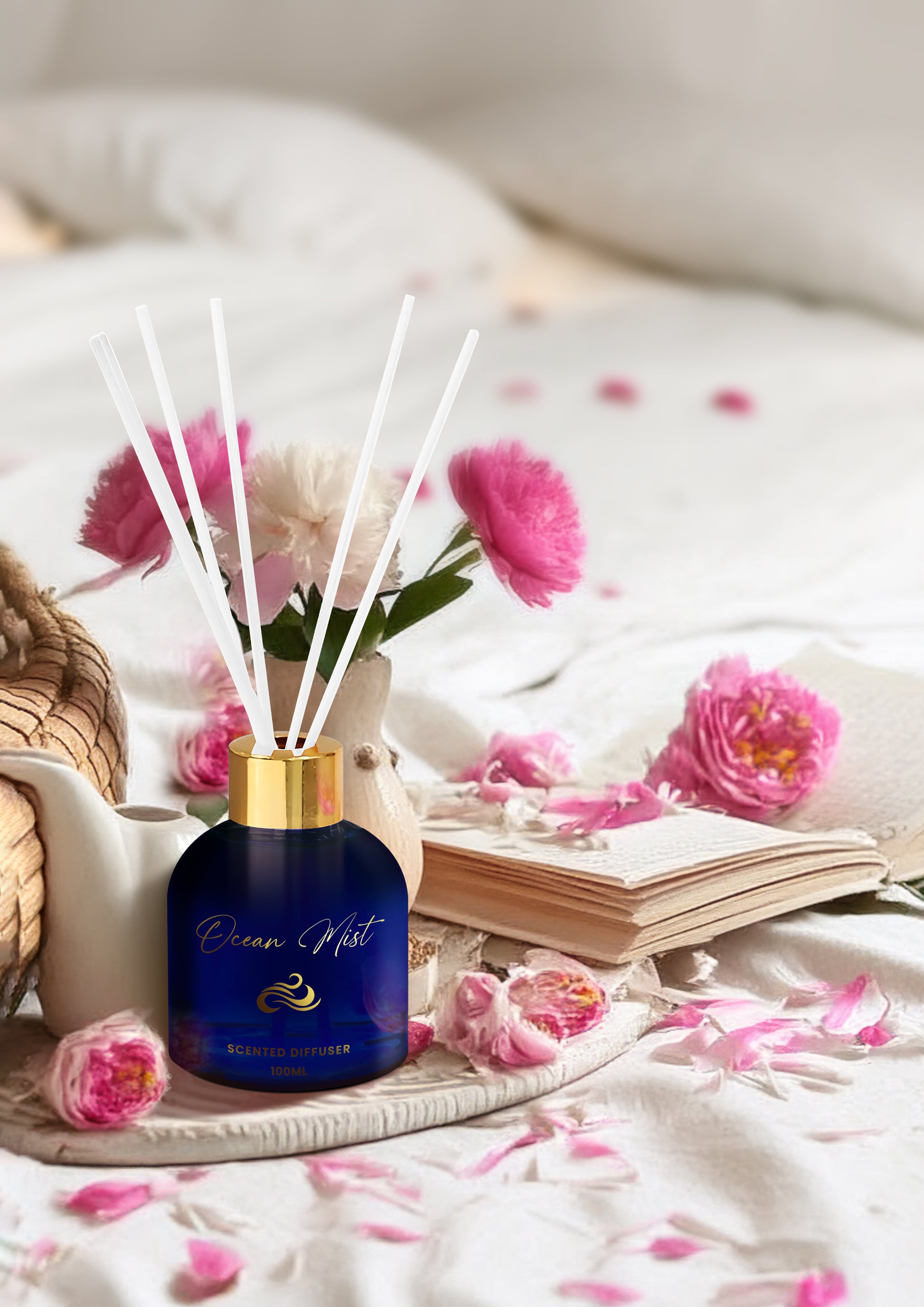 Oriental Ocean (Special Combo) Mist Reed Diffuser (100ml) & Scented Candle (120g)