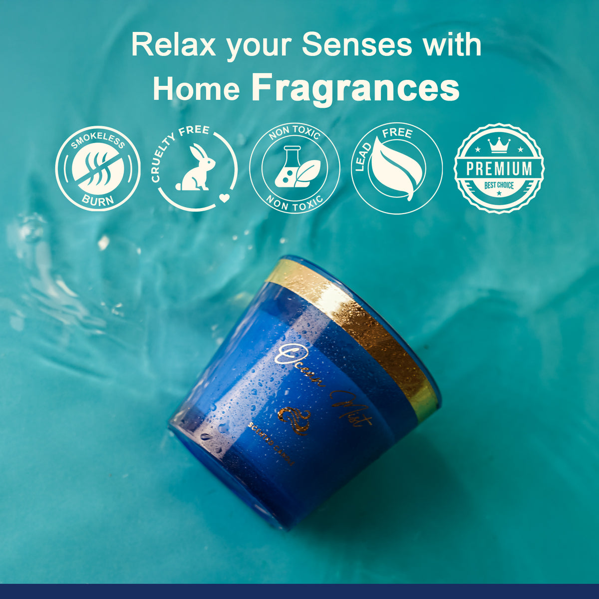 Ocean Mist Scented Candle - Oriental Collection (120gms)