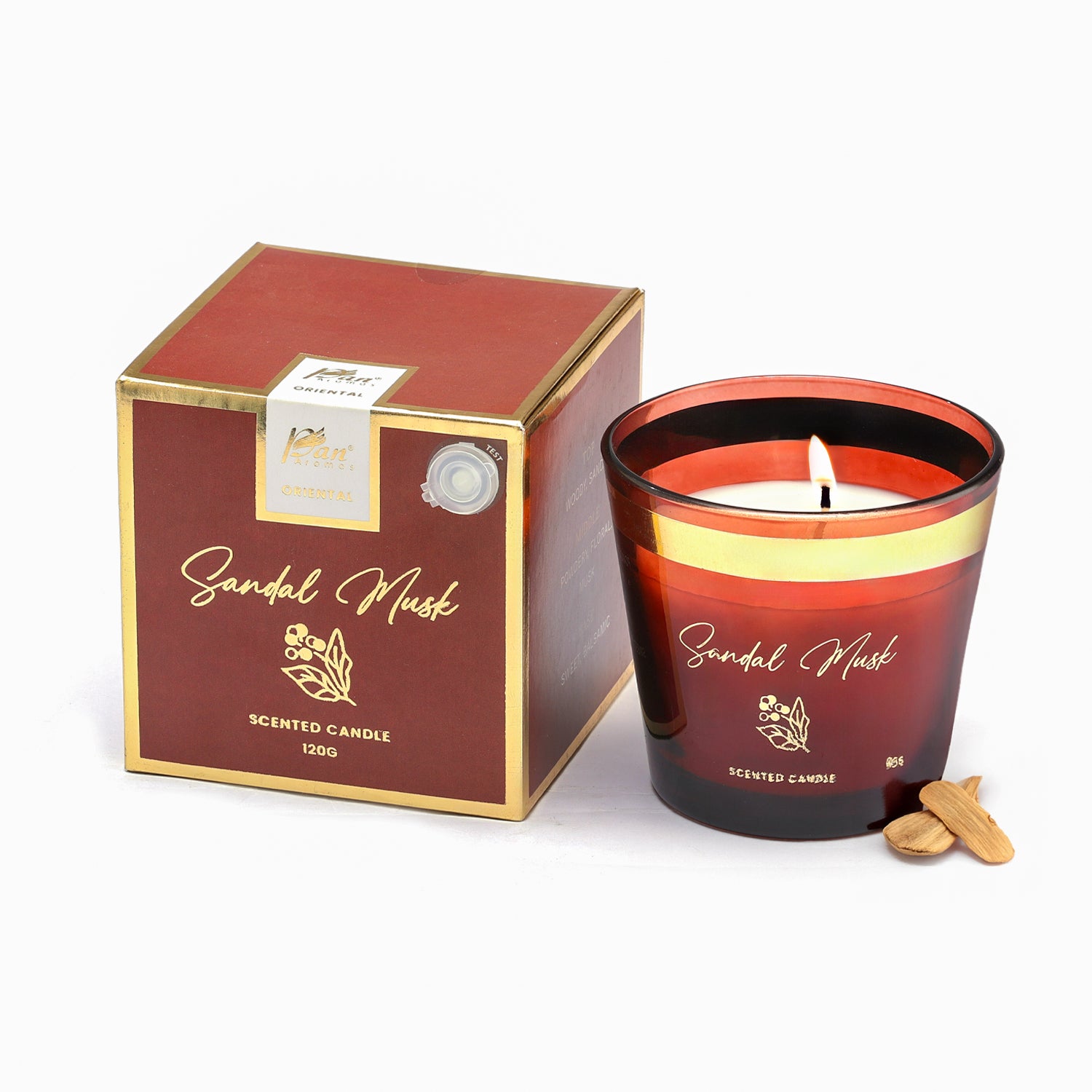 Sandal Musk Scented Candle - Oriental Collection (120gms)