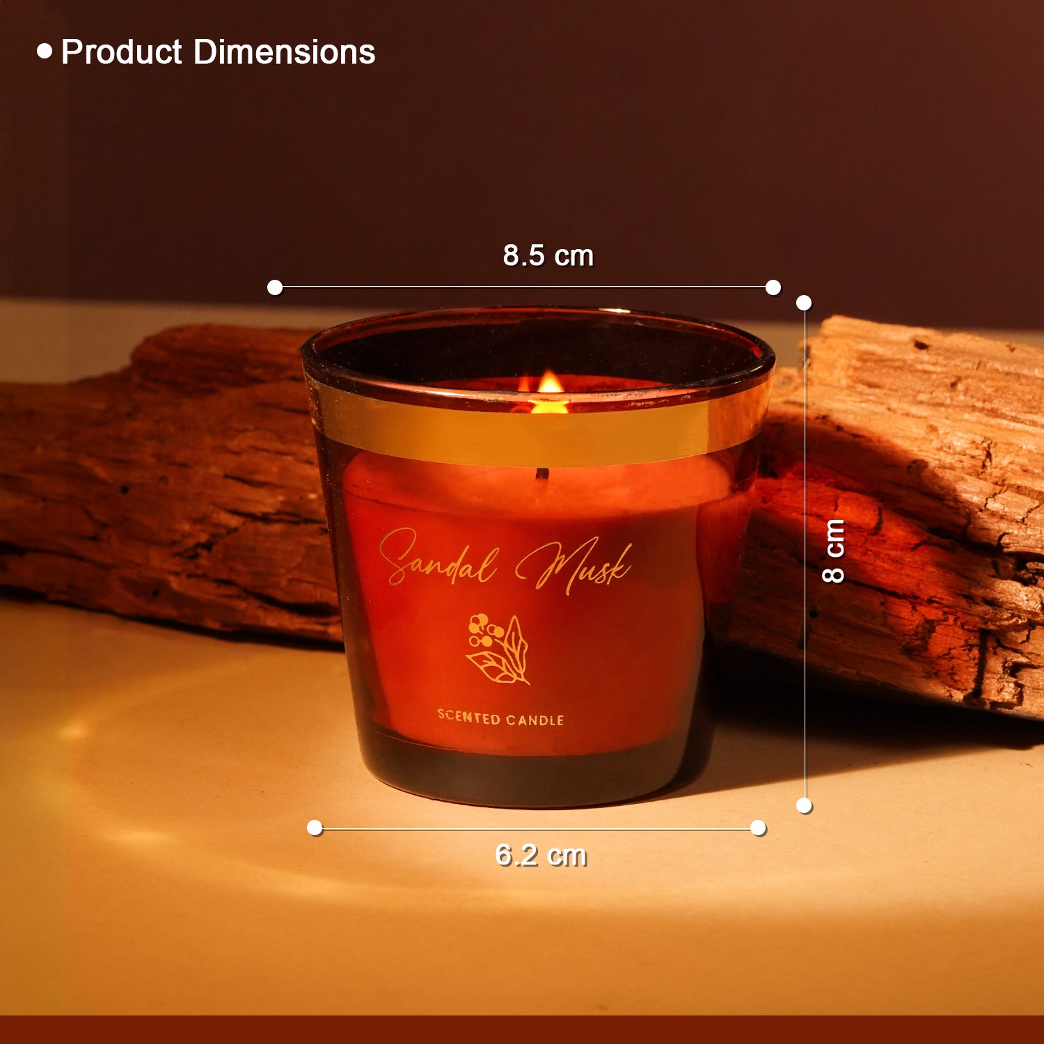 Sandal Musk Scented Candle - Oriental Collection (120gms)