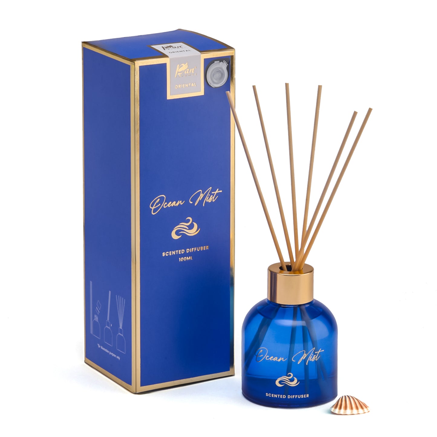 Ocean Mist Scented Reed Diffuser - Oriental Collection (100ml)
