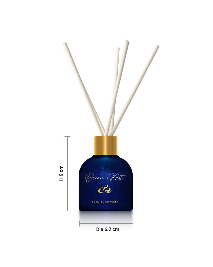 Oriental Ocean (Special Combo) Mist Reed Diffuser (100ml) & Scented Candle (120g)