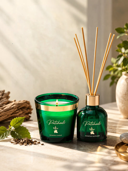 Oriental Patchouli (Special Combo) Reed Diffuser (100ml) & Scented Candle (120g)
