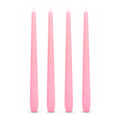 4 -Pack Unscented Dinner Candle - Pink