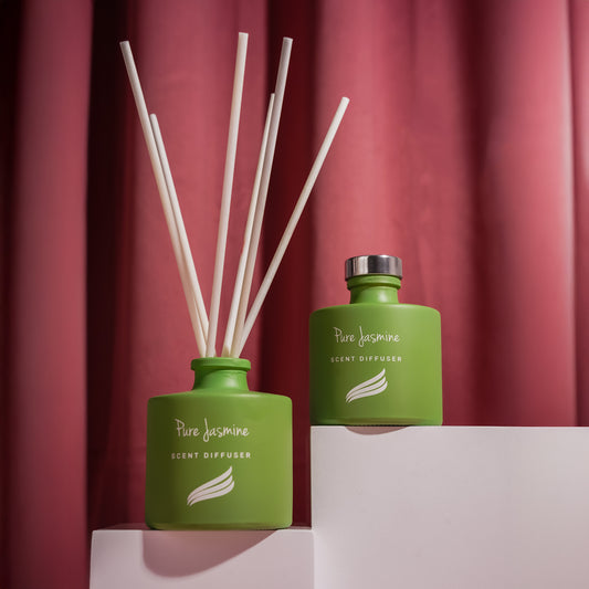 Pure Jasmine Scented Reed Diffuser - Crystal Collection (100ml)