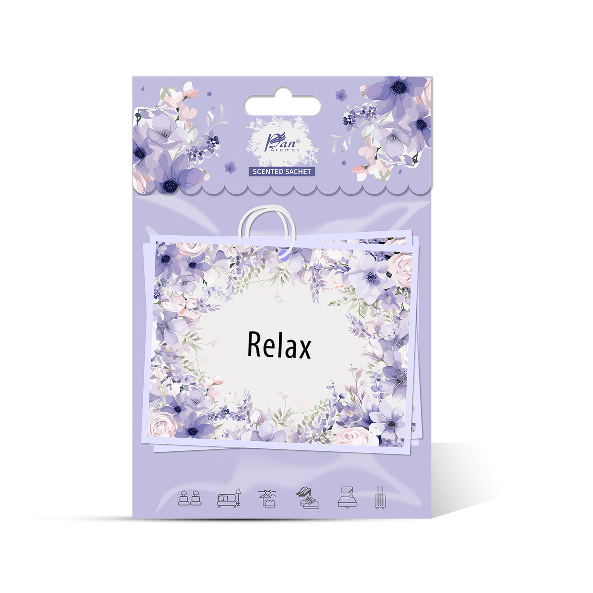 3-Pack Scented Paper Hanging Sachet - (Relax) Lavender