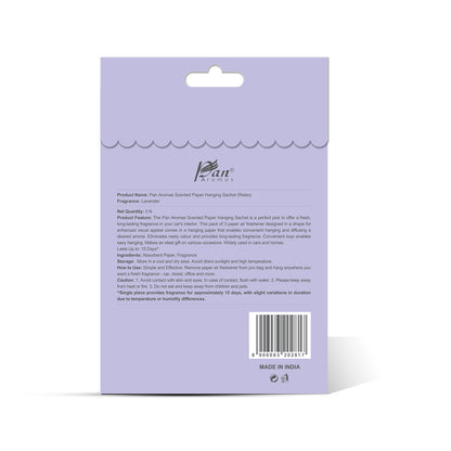 3-Pack Scented Paper Hanging Sachet - (Relax) Lavender
