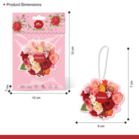 3-Pack Scented Paper Hanging Sachet - (Romance) French Rose