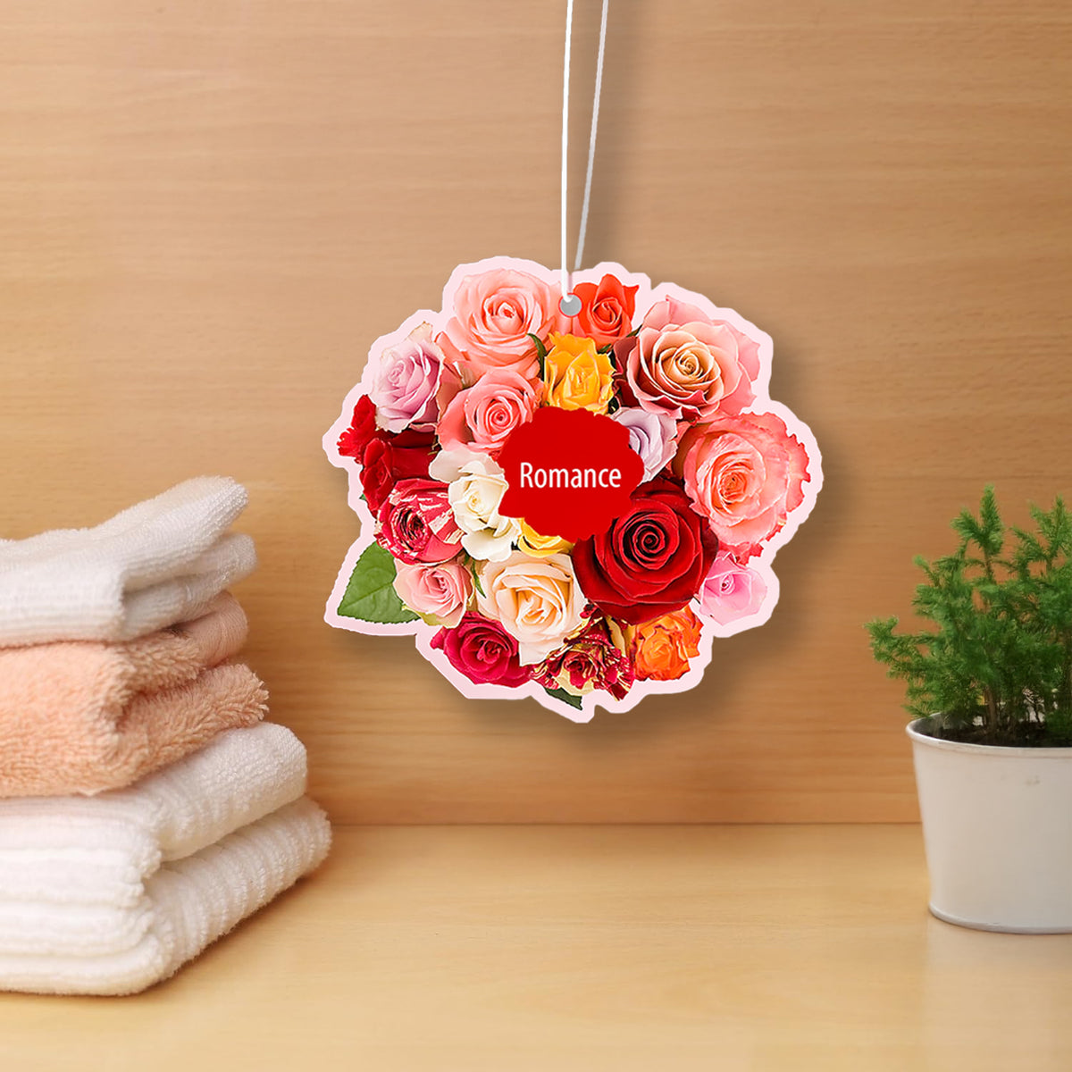 3-Pack Scented Paper Hanging Sachet - (Romance) French Rose