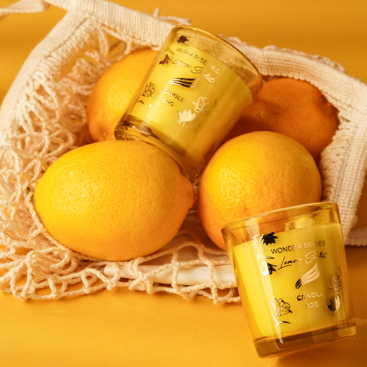 Lemon Sorbet Scented Candle - Wonder Series (50gms)
