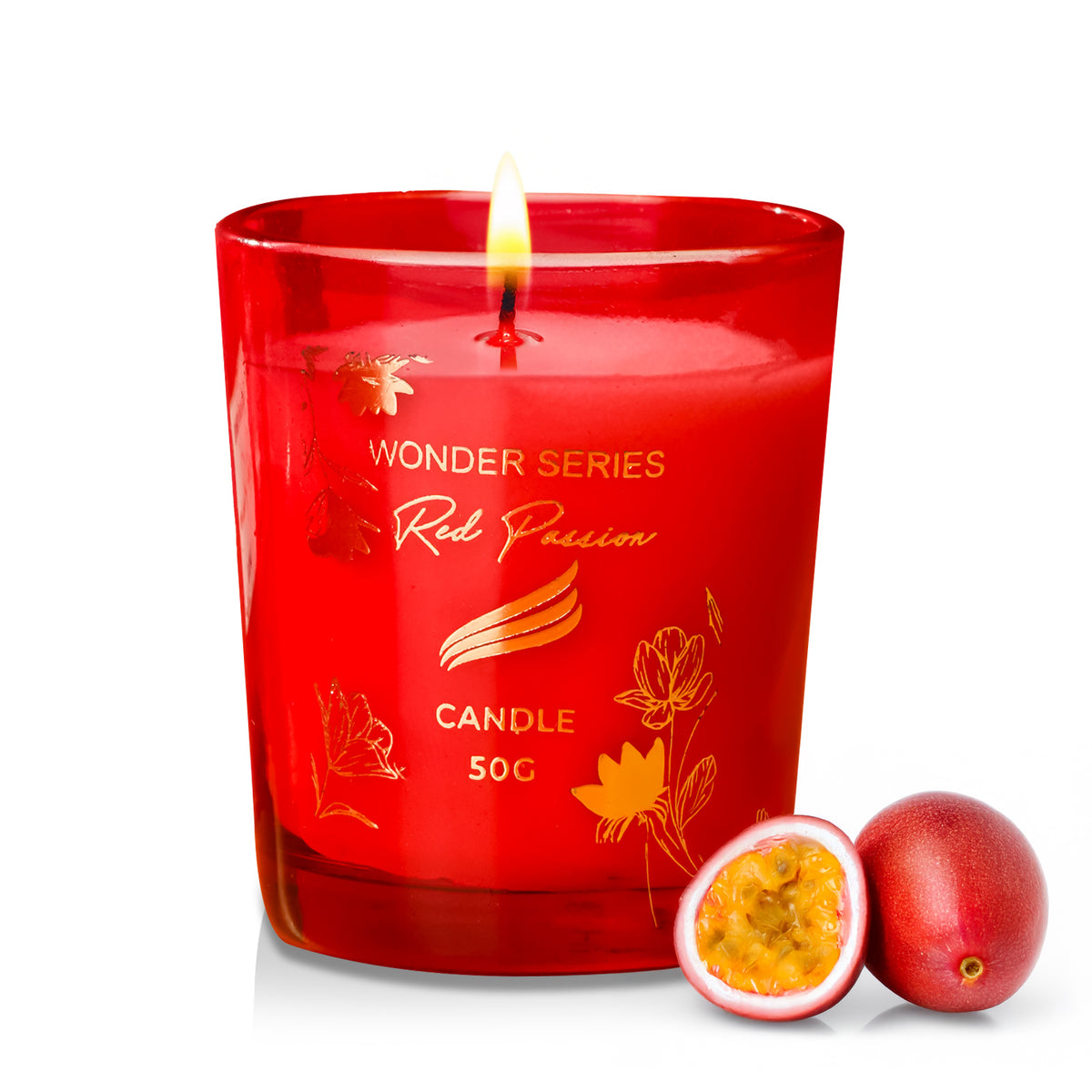Red Passion Scented Candle - Wonder Series (50gms)