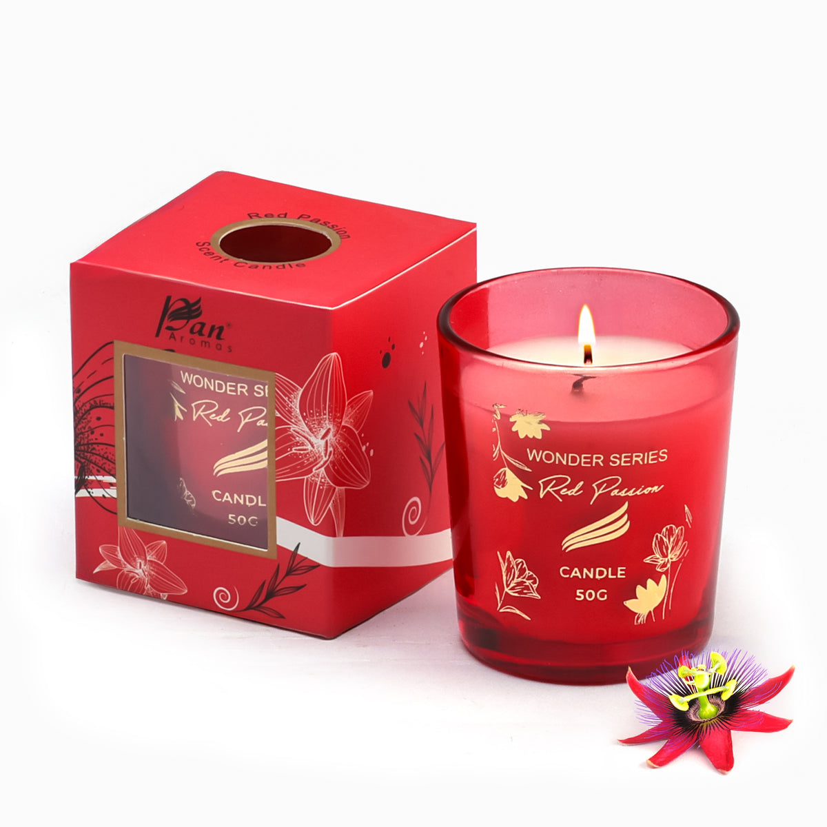 Red Passion Scented Candle - Wonder Series (50gms)