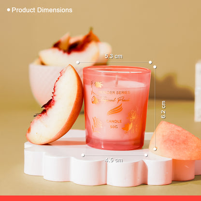 Tropical Peach Scented Candle - Wonder Series (50gms)