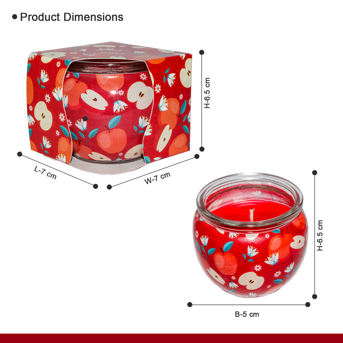 Shrink Sleeve Scented Candle – Apple & Cinnamon (85g)