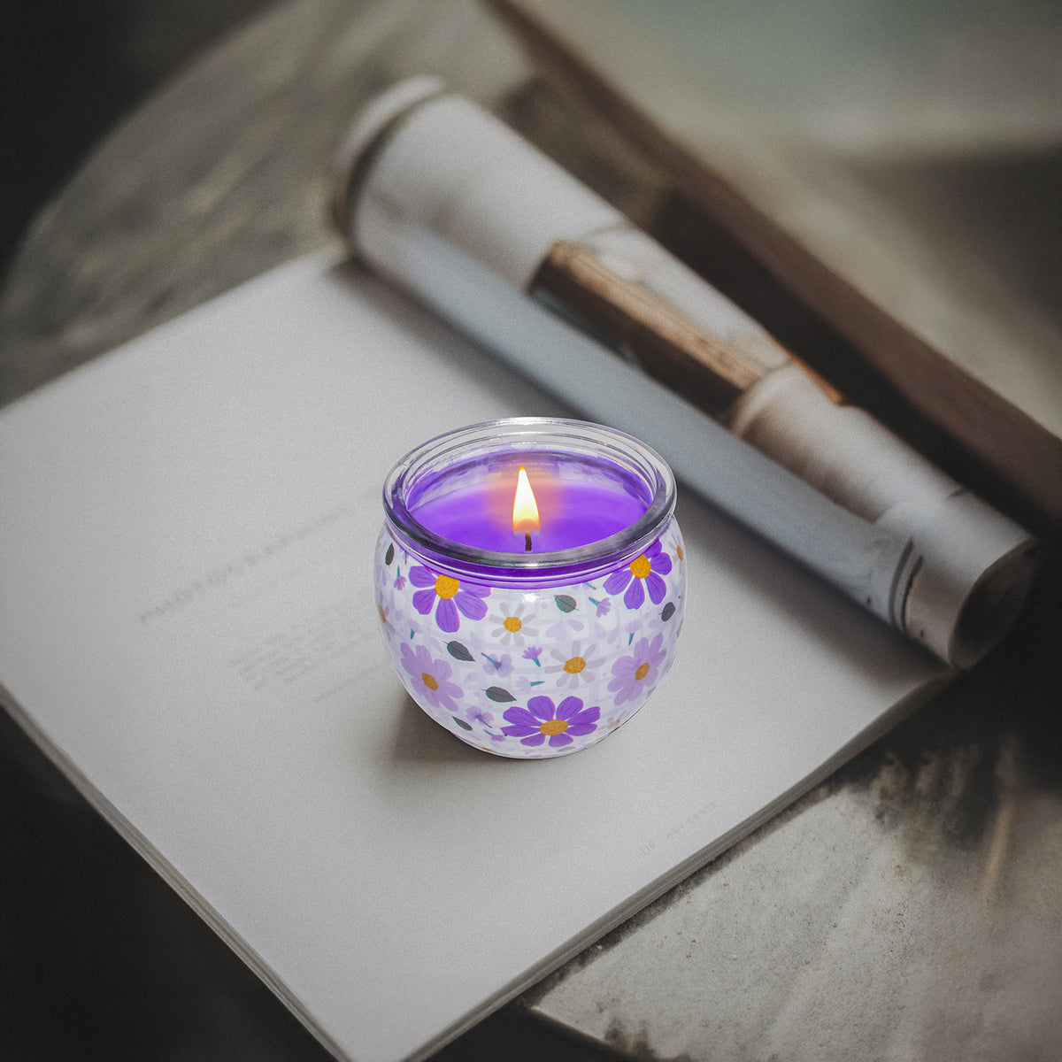 Shrink Sleeve Scented Candle – Fresh Lavender (85g)