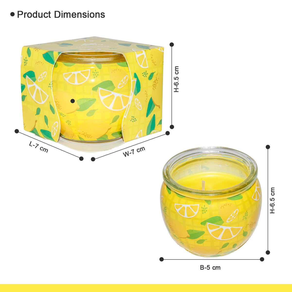 Shrink Sleeve Scented Candle – Lemon Grass (85g)
