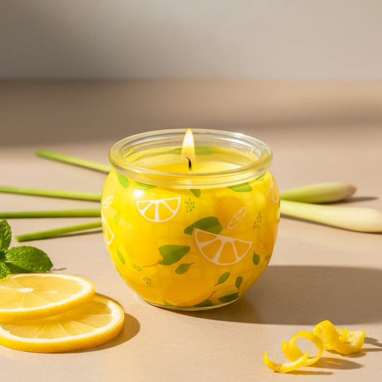 Shrink Sleeve Scented Candle – Lemon Grass (85g)