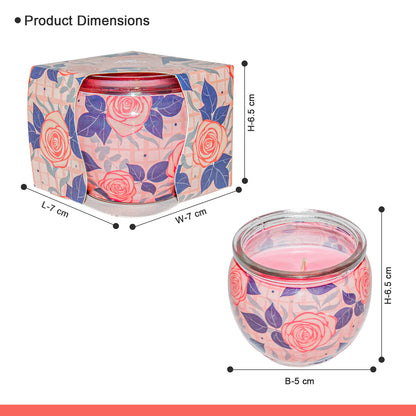 Shrink Sleeve Scented Candle – Rose (85g)