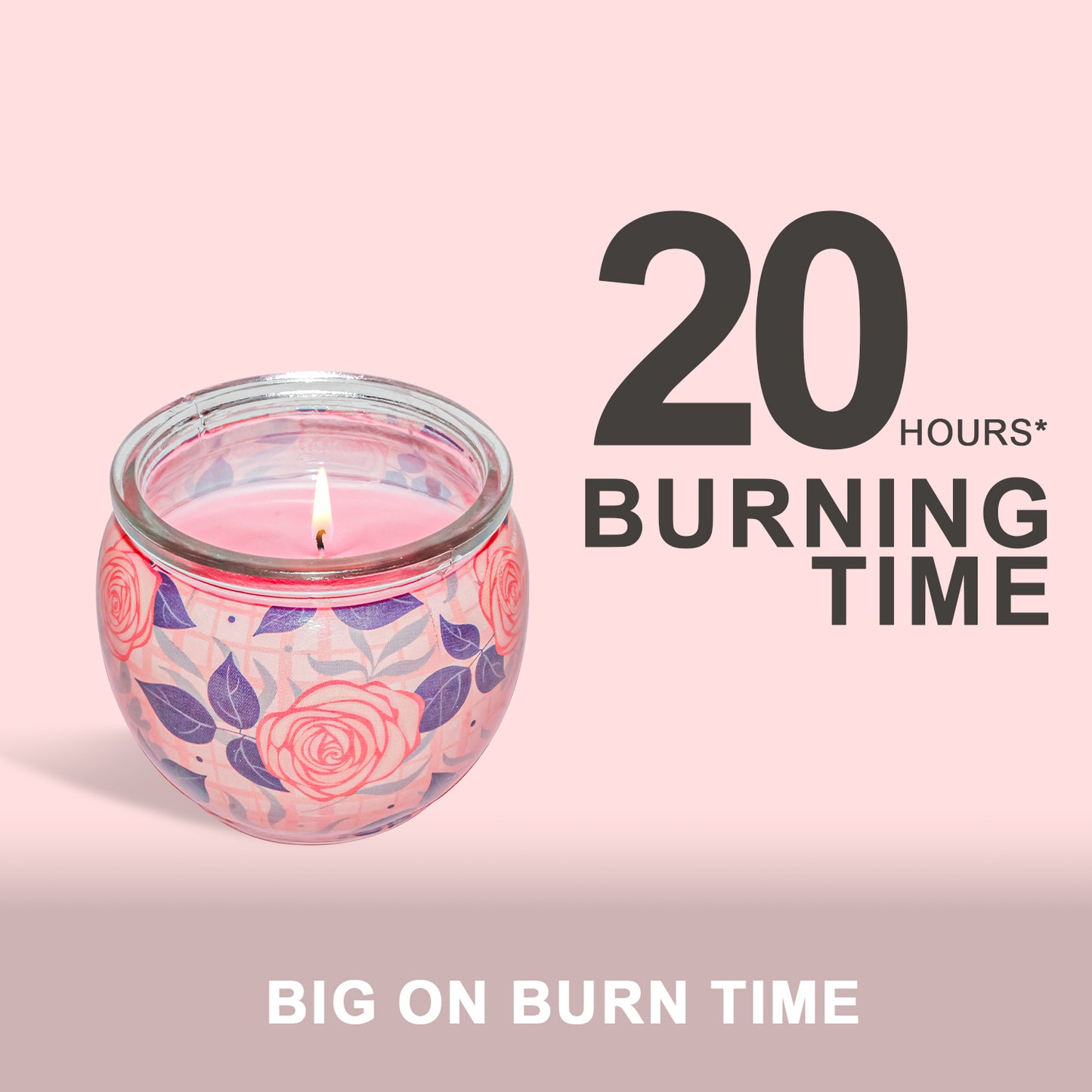 Shrink Sleeve Scented Candle – Rose (85g)