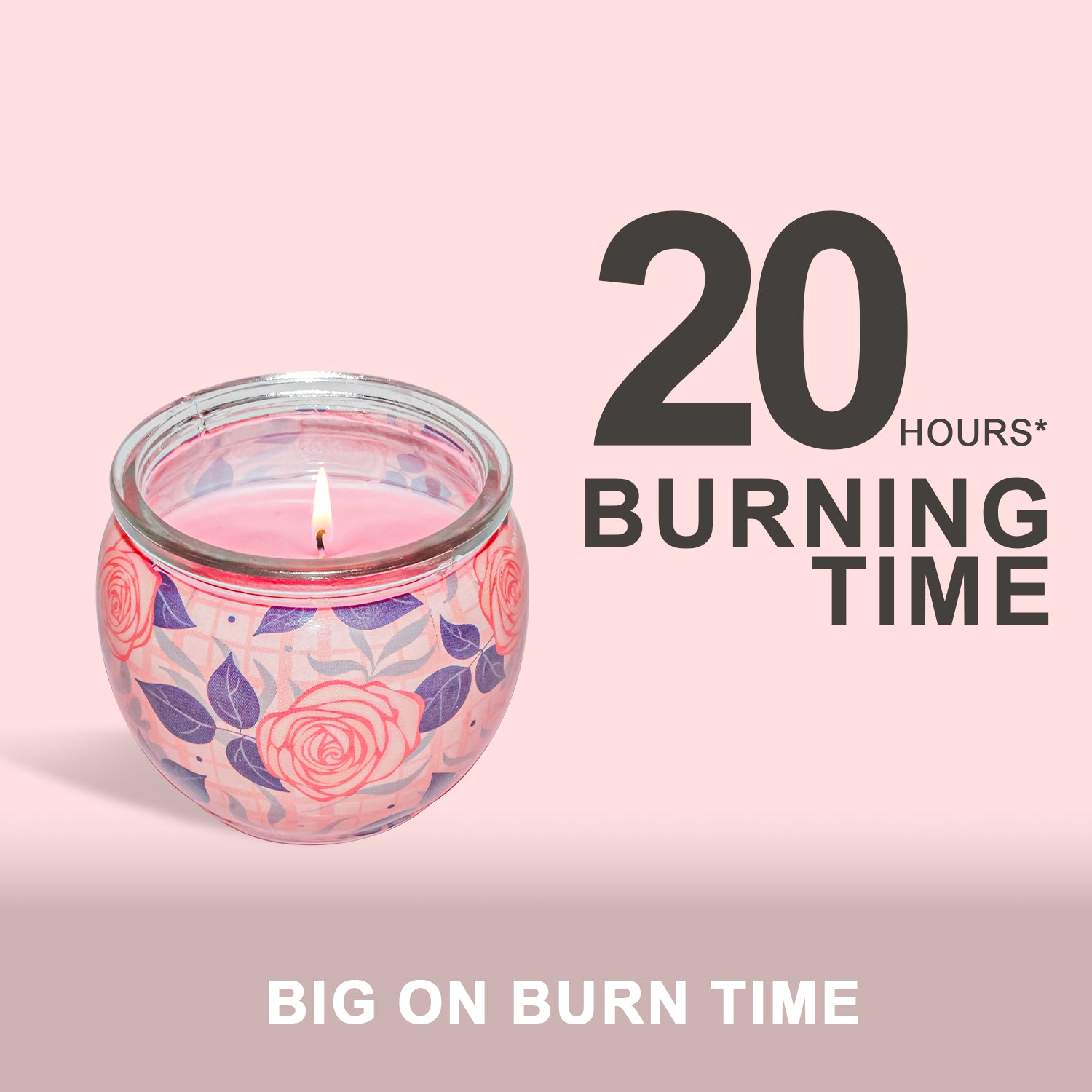 Shrink Sleeve Scented Candle – Rose (85g)