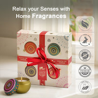 4 Pack Scented Tin Candle - Gift Set