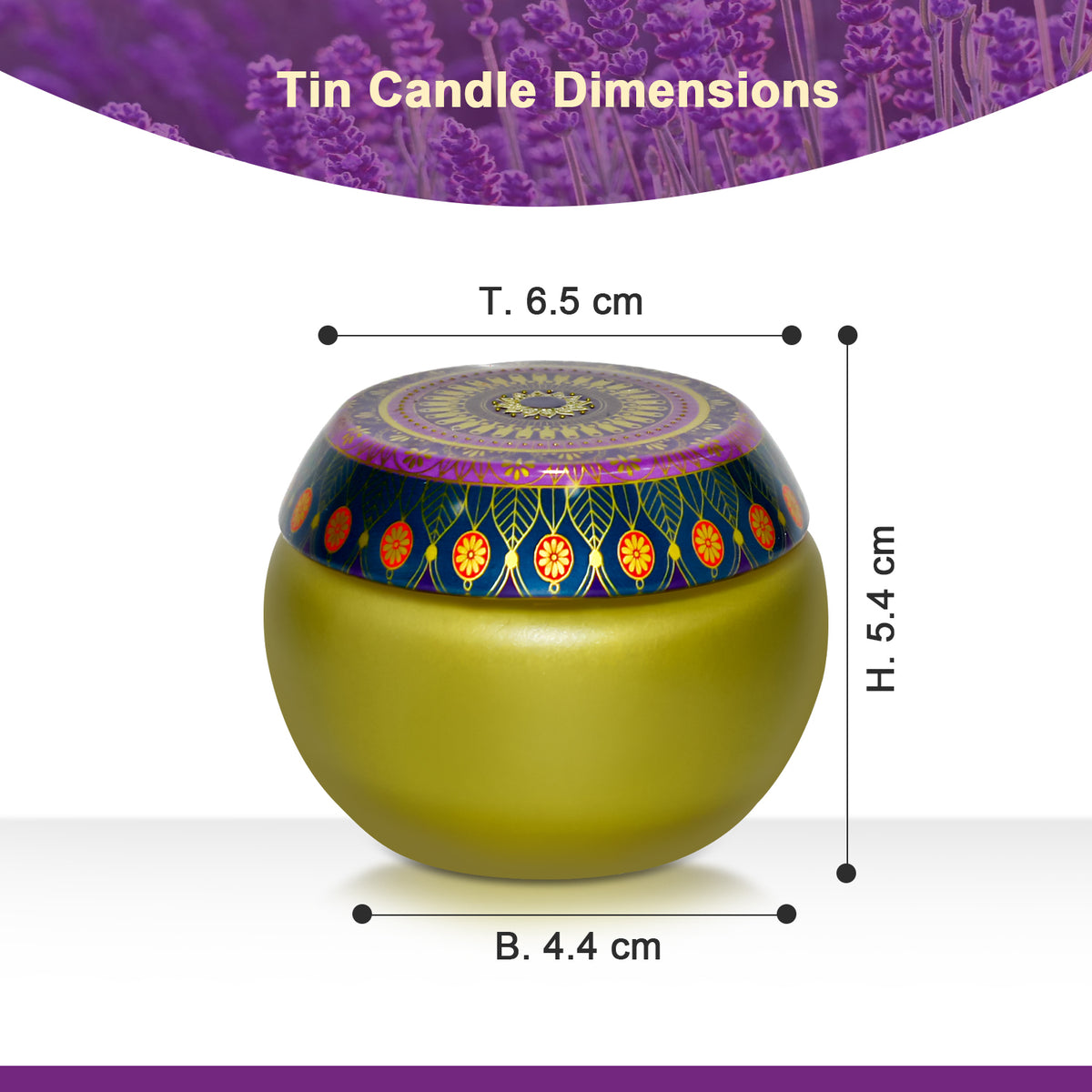 Lavender Lace & Tropical Paradise Scented Tin Candle- 2 Pack