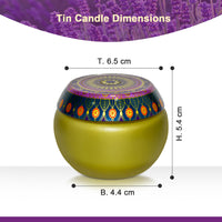 Lavender Lace Scented Tin Candle- 70gm
