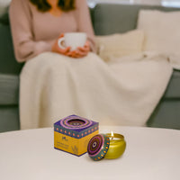 Lavender Lace Scented Tin Candle- 70gm
