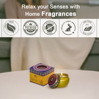 Lavender Lace Scented Tin Candle- 70gm