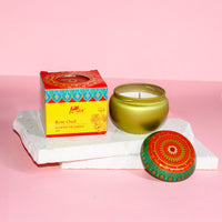 Rose Oud Scented Tin Candle- 70gm