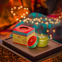 Rose Oud Scented Tin Candle- 70gm