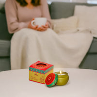 Rose Oud Scented Tin Candle- 70gm