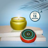 Tuberose Jasmine Scented Tin Candle- 70gm