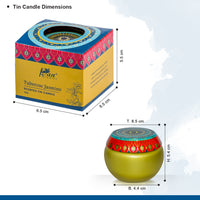 Tuberose Jasmine Scented Tin Candle- 70gm