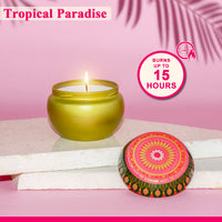Tropical Paradise Scented Tin Candle- 70gm