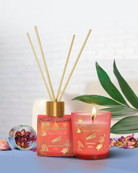 Wonder Series - Tropical Peach (Special Combo) Reed Diffuser (50ml) & Scented Candle (50g)